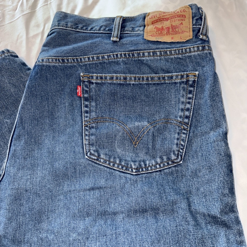 Levi's 560 Jeans Mens 48x30 Blue Loose Fit Baggy Medium Wash Cotton Y2K Denim
